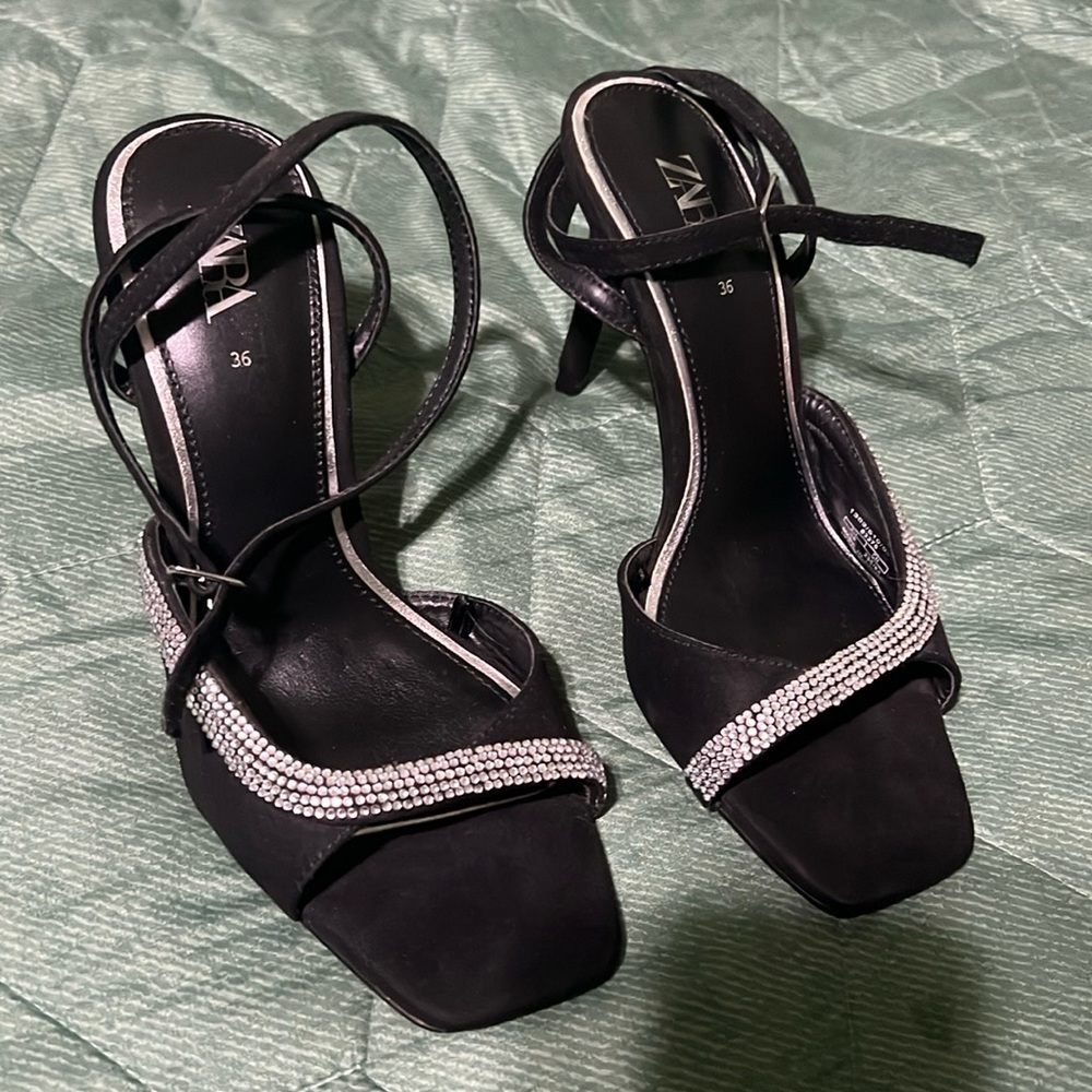 Zara embellished heels